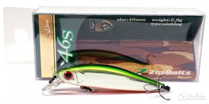 ZipBaits Rigge 46S Sinking (10цветов) Оригинал