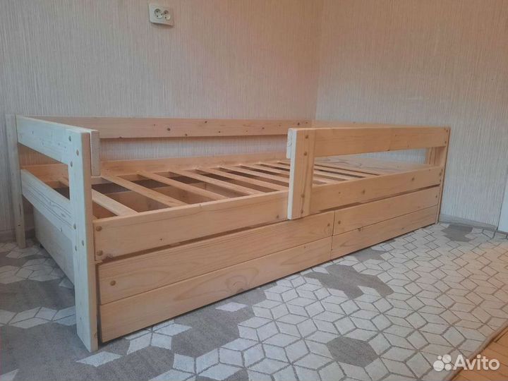 Детская кровать с бортиками 80х160 и др. размеры