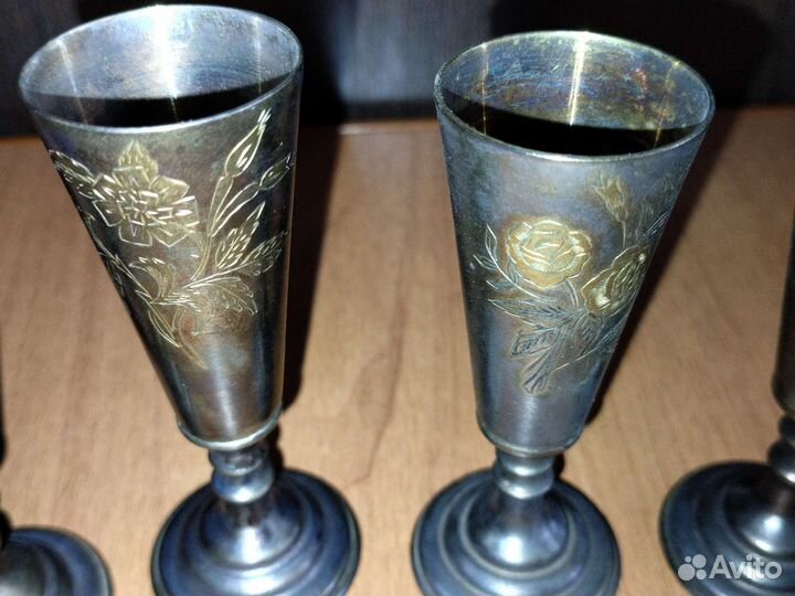 Серебряные рюмки 875 проба