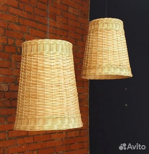 Плетеная люстра