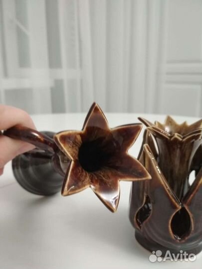 Новые Подсвечники керамика -2 шт