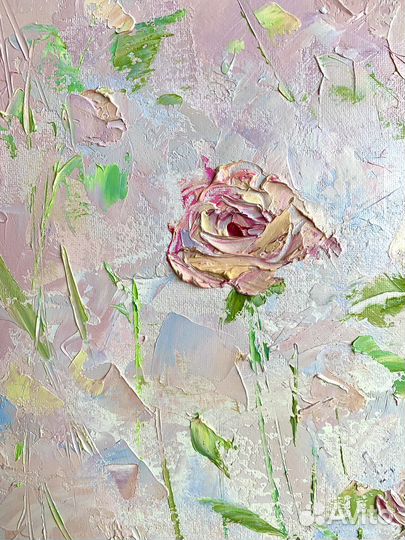 Картина маслом цветы