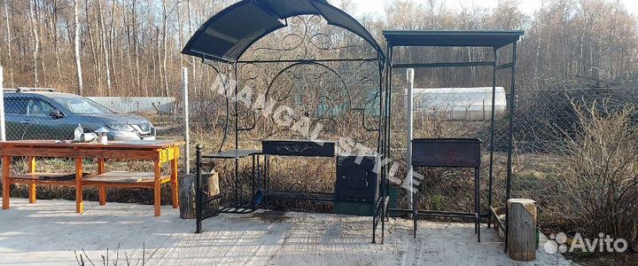 Беседка с мангалом