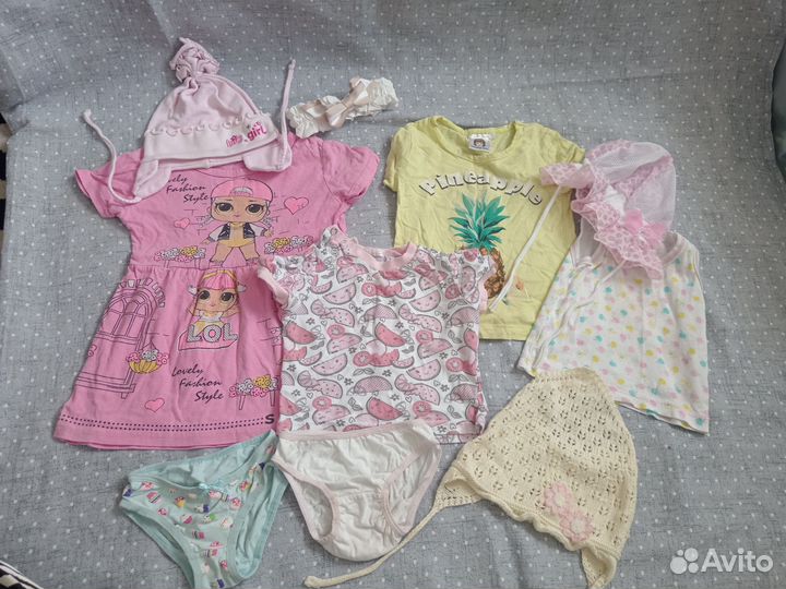 Вещи пакетом на девочку 68 74