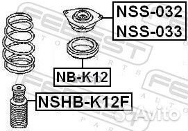 Опора переднего амортизатора левая NSS-033 Febest