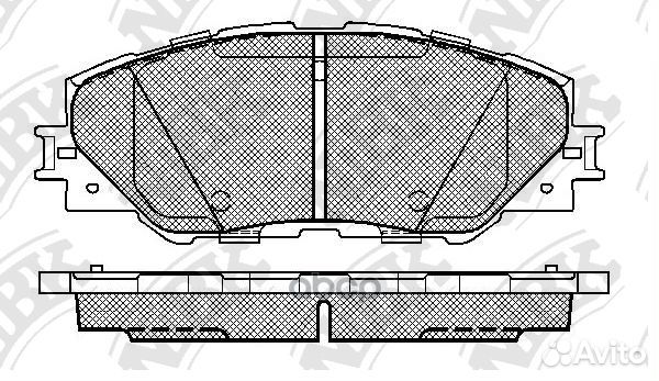 PN1530-nibk колодки дисковые п Toyota RAV4 2.0