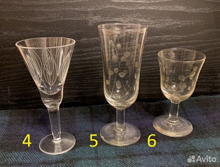Рюмки и кружки хрусталь СССР