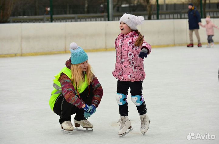 Обучение катанию на коньках, фигурному катанию