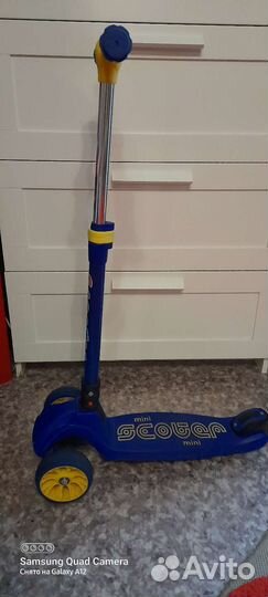 Самокат детский трехколесный бу