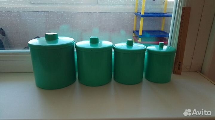 Банки карболит для сыпучих продуктов СССР