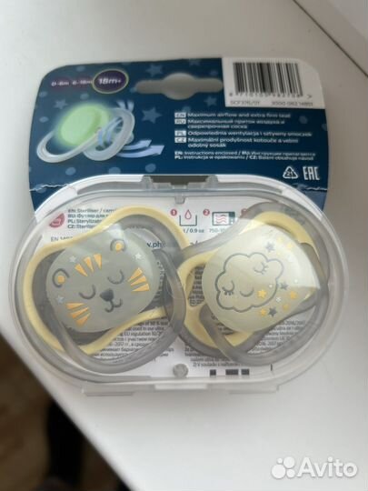 Соска пустышка avent 18