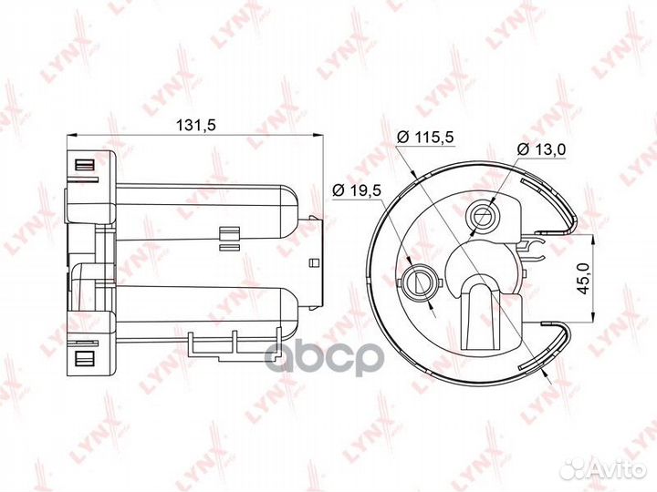 Фильтр топливный hyundai accent III 1.4 / 1.6