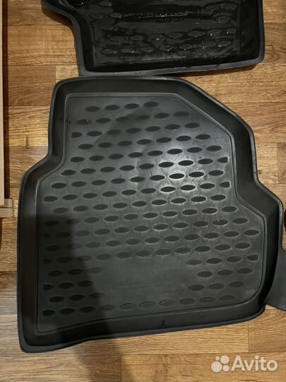 Коврики резиновые зимние wv polo поло седан