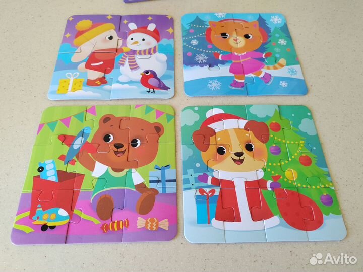 Пазлы 4в1 для малышей