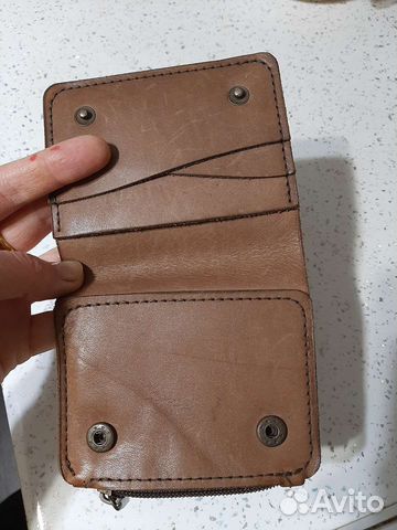 Бумажник мужской кожаный