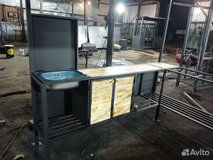 Мангал с крышей Беседка