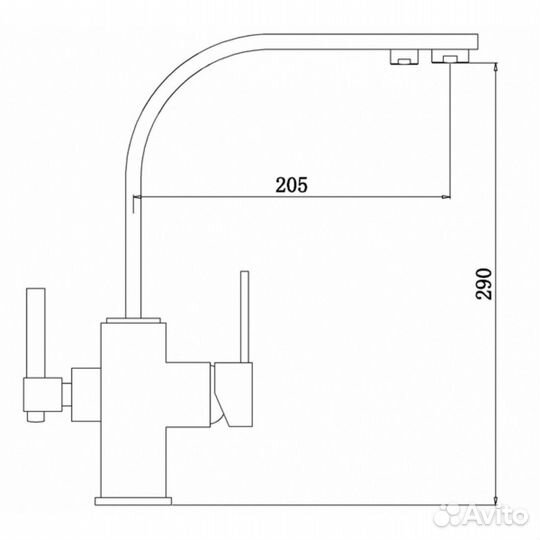 Смеситель для кухни Zorg ZR 332 YF