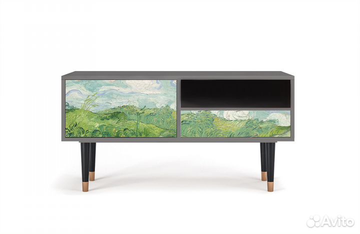 Тв-тумба T3 - Сатин - Green Wheat Fields