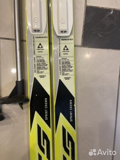 Лыжи беговые fisher 160 см