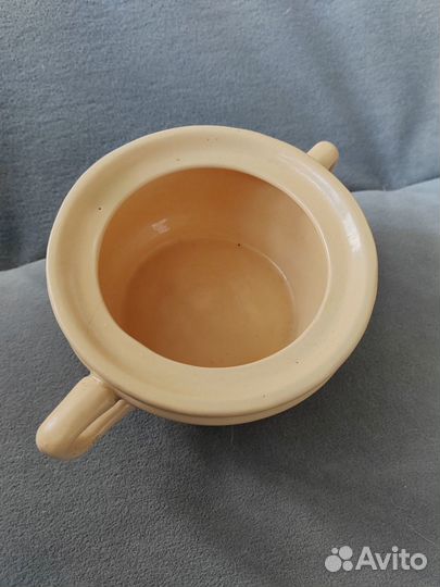 Глиняная вазочка керамическая с росписью