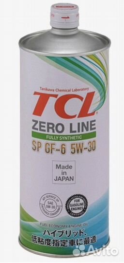 Масло TCL Zero Line Fully Syn 5w-30 SP GF-6 1L