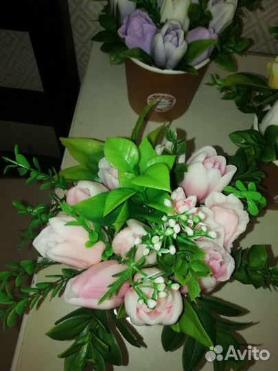 Букет тюльпанов мыло сувенирное