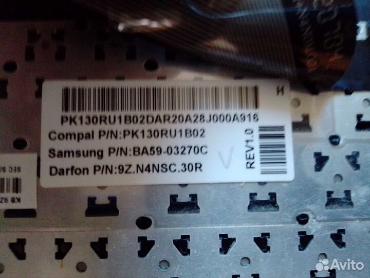 Клавиатура для ноутбука Samsung np350v5c + рамка