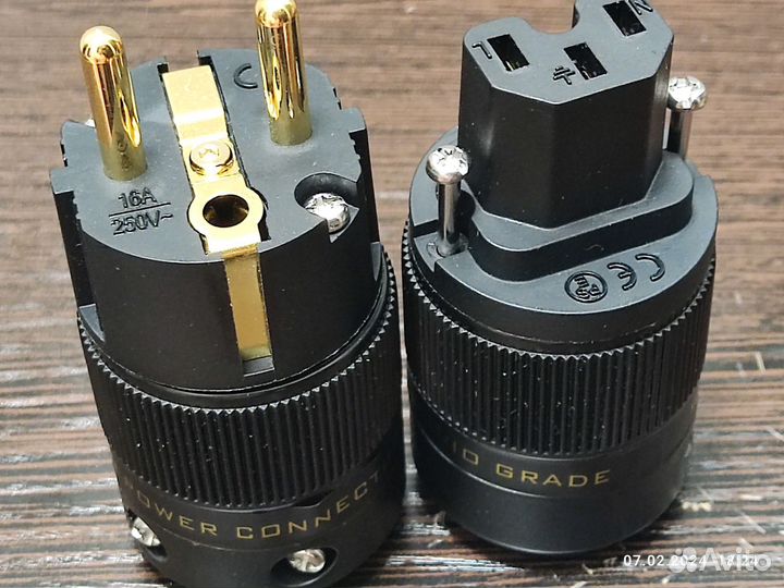 Комплект силовых разъемов high END power gold