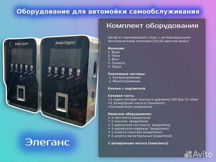 Оборудование для Автомойки / Элеганс Prо 77