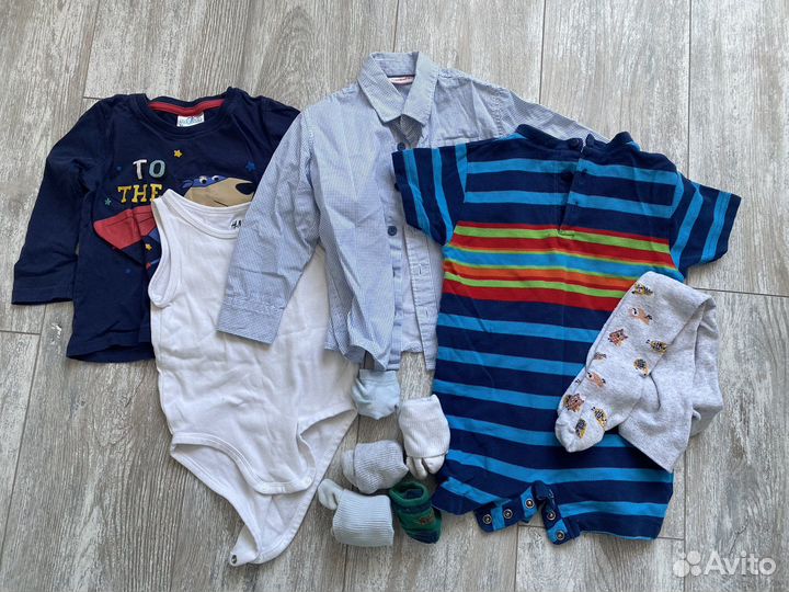 Одежда на мальчика 80 86 пакетом