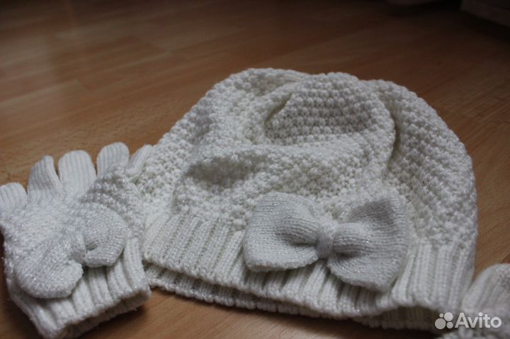 Шапка + перчатки H&M