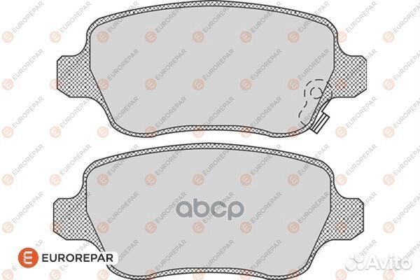 Колодки тормозные задние дисковые к-кт '1617258