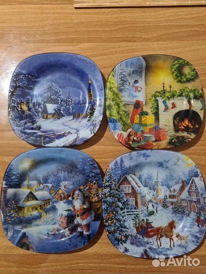 Тарелки новогодние