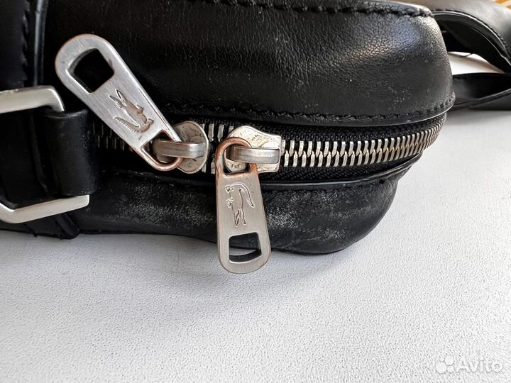 Сумка для ноутбука кожаная Lacoste