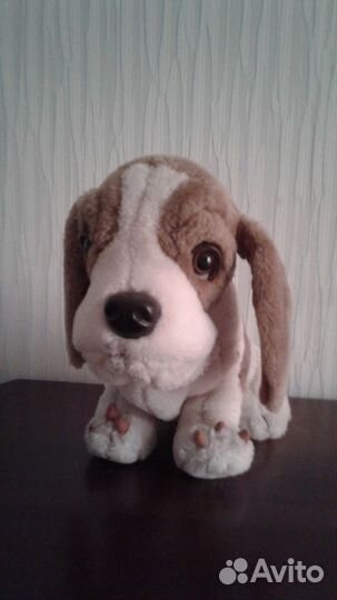 Игрушка мягкая. Франция. Бассет собака