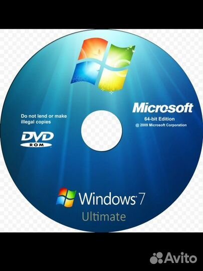Установочный Диск windows 7 64,32