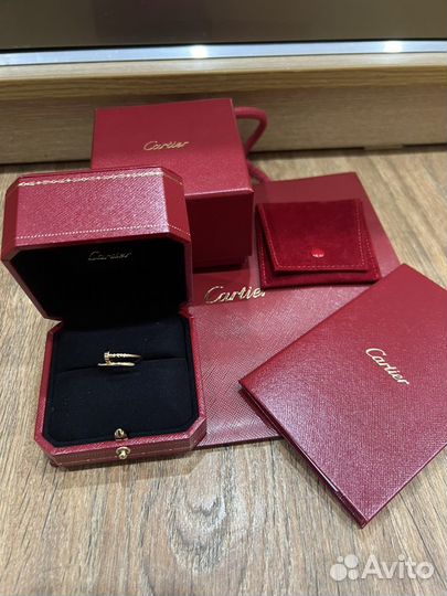 Кольцо новое cartier just un clou оригинал 54