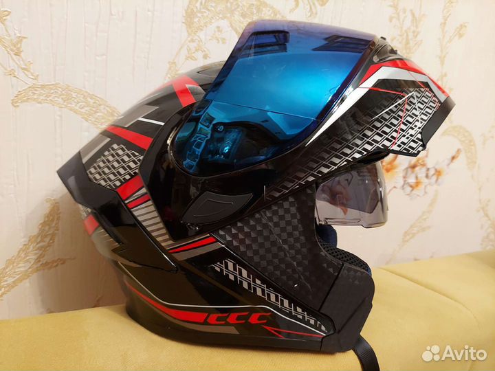 Мотошлем,модуляр,XXL. Новый