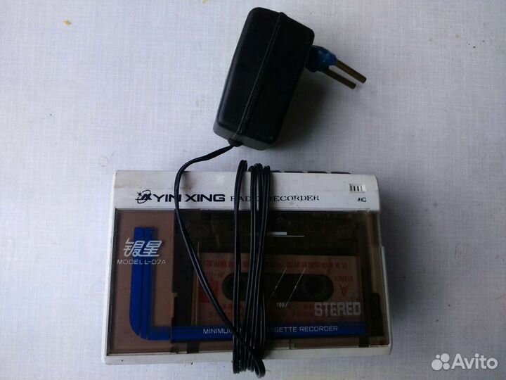 Магнитафон кассетный с адаптером