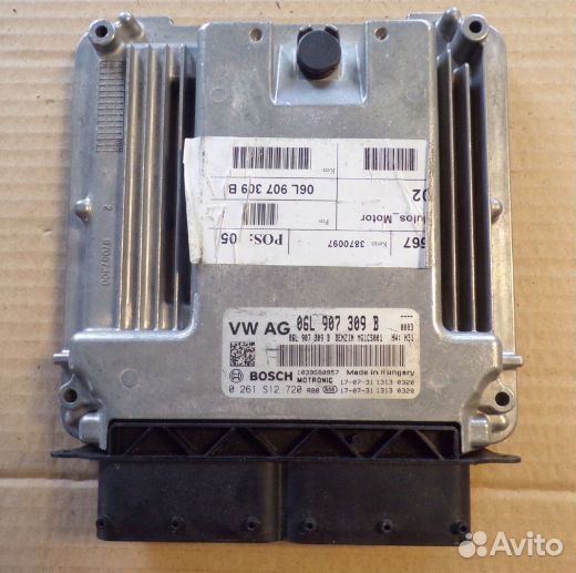 Блок управления двс 06L907309B VW audi skoda