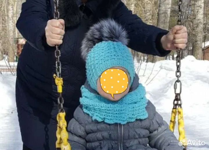 Комплект шапка и снуд