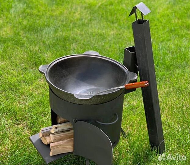 Казан с печкой на 8 литров