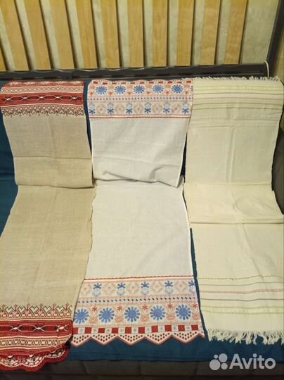 Рушник старинный льняной