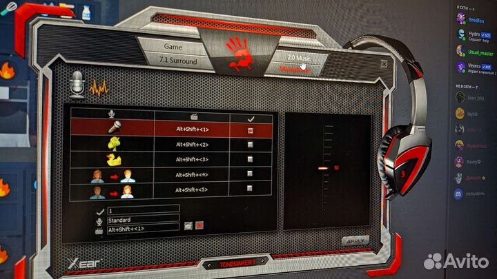 Наушники a4tech bloody g501