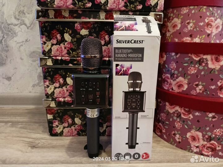 Портативный блютуз караоке-микрофон
