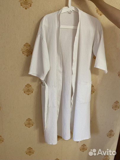 Халат хб универсальный белый вафельный