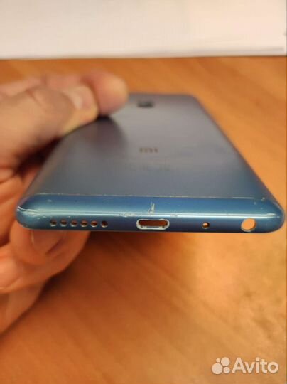 Задняя крышка Redmi Note 5 голубой металлик