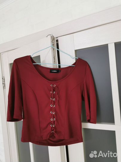 Кофта блузка в рубчик XL miss Valley