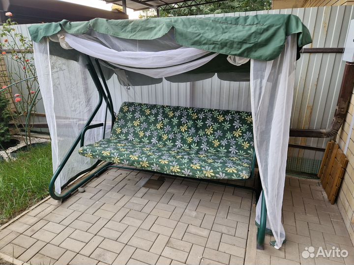 Садовые качели бу