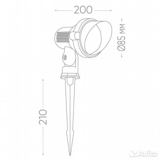 Светильник садовый для подсветки SP2704 3W 32127